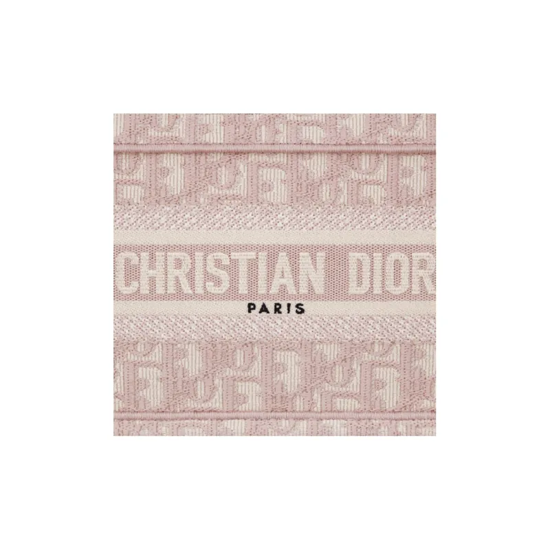 DIOR BookTote Monogram All Over Print Tote Bag Shopping Bag Handbag Mini Women's Rose Pink/Beige-3