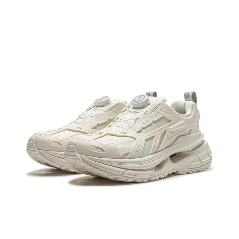 LiNing Project* STARLIT Anti Slip Wear Resistant Low Top Casual Shoes Women's Ecru-2