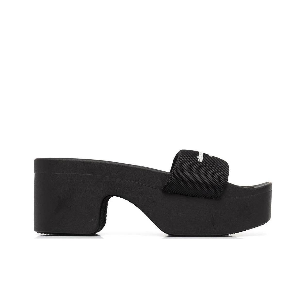 Alexander Wang Logo Printed Strap Heel Sandals Women's - POIZON