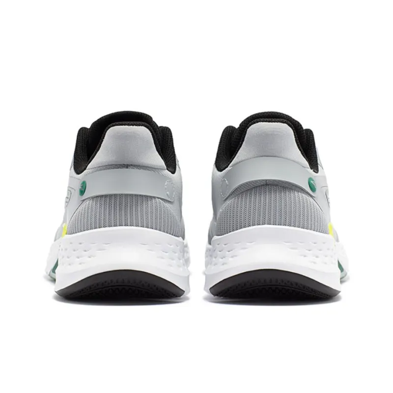361° Cushioning Waterproof Low Top Running Shoes Men's Gray Black-3