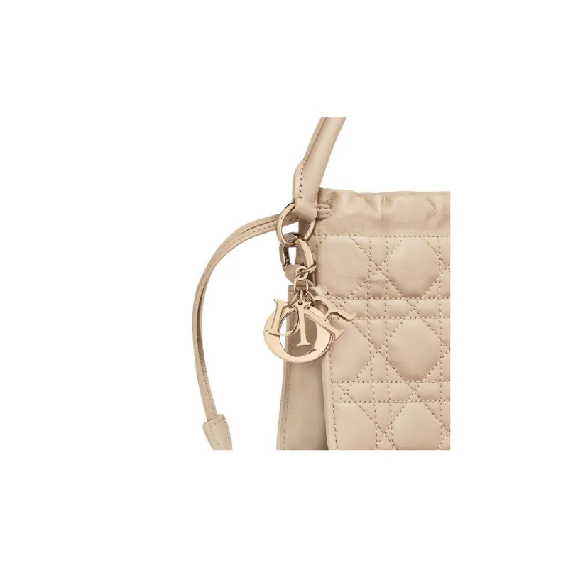 DIOR Lady Dior Sheepskin Shoulder Bag Crossbody Bag Handbag Mini Women's Rouge Beige-2