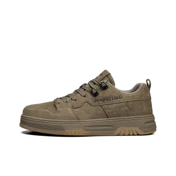 Jeep Cushioning Coverage Wear Resistant Lightweight Slip Resistant Low Top Casual Shoes Men's Khaki
