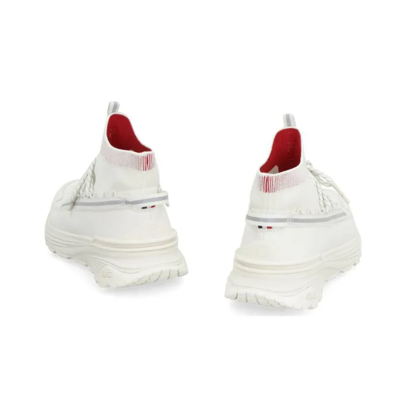 Moncler Monte Runner High Top Casual Shoes Men's White-4