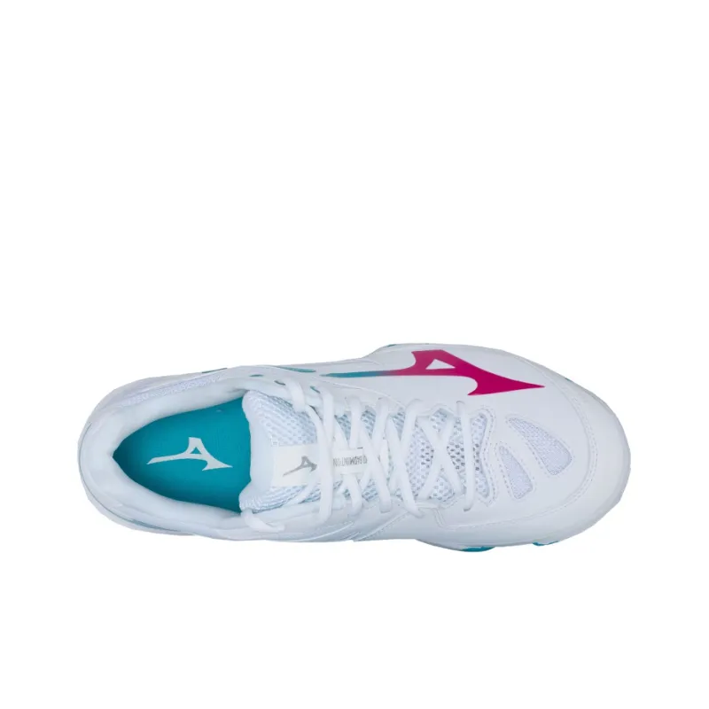 Mizuno Wave Claw 2 Wide 'White Fuchsia Blue'-2