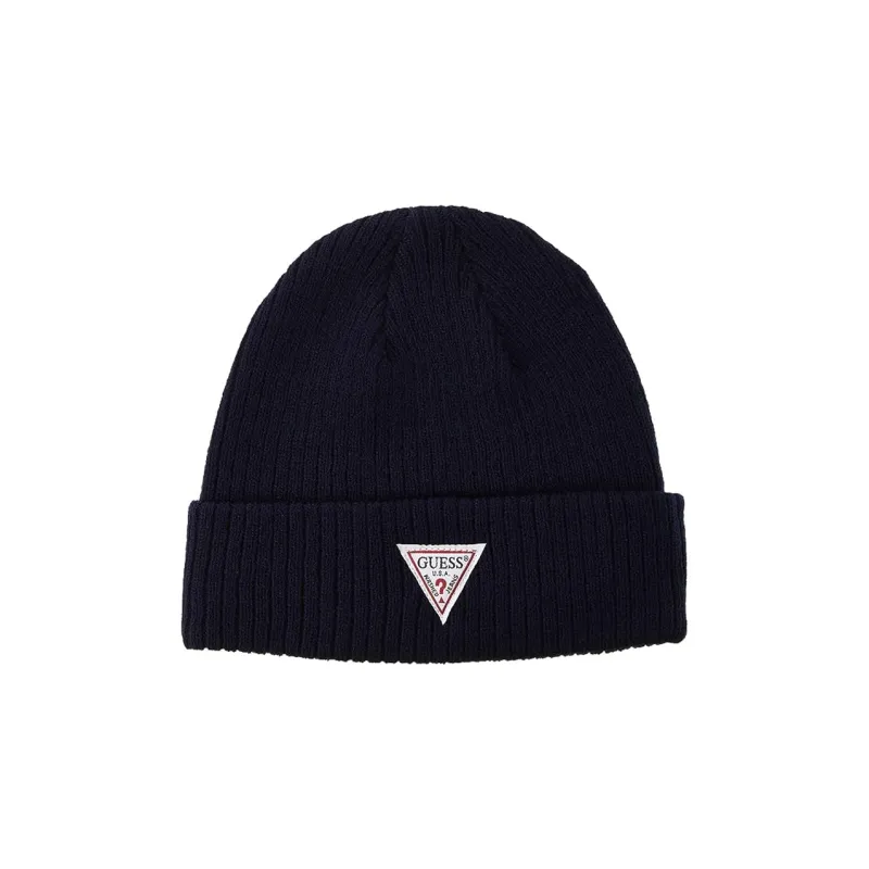 GUESS Acrylic Beanies Unisex Dark Blue-0