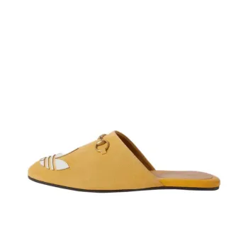 GUCCI Adidas X GUCCI Women's Trefoil Slipper 'Yellow Suede' Women's
