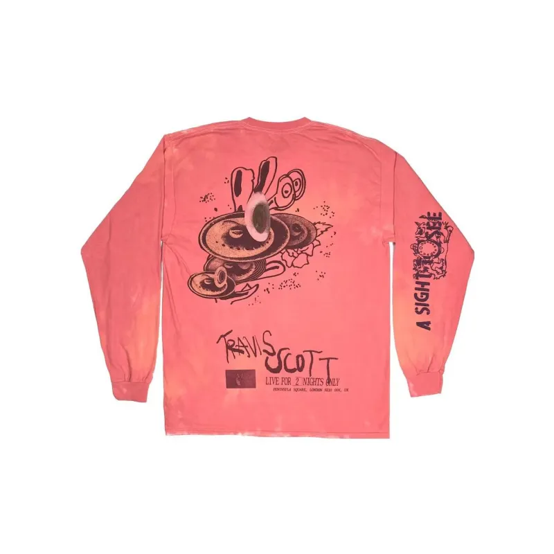Travis Scott O2 Live Tie Dye Long Sleeve T shirt-1