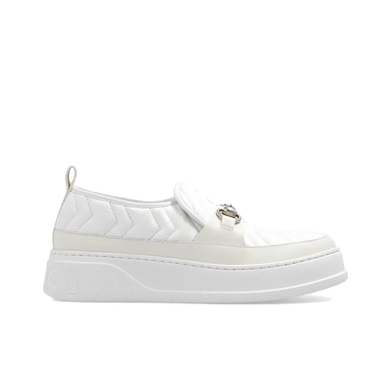 GUCCI Stylish Skateboarding Shoes Women's White-1