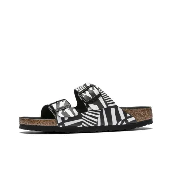 Birkenstock Arizona Slide Slippers Unisex Black White