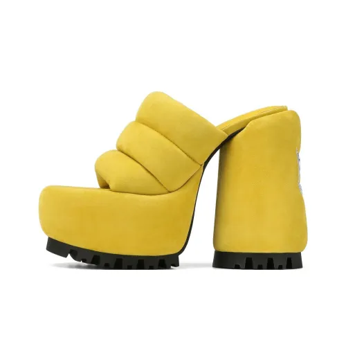 Naked Wolfe Wild Slide Slippers Women's Yellow