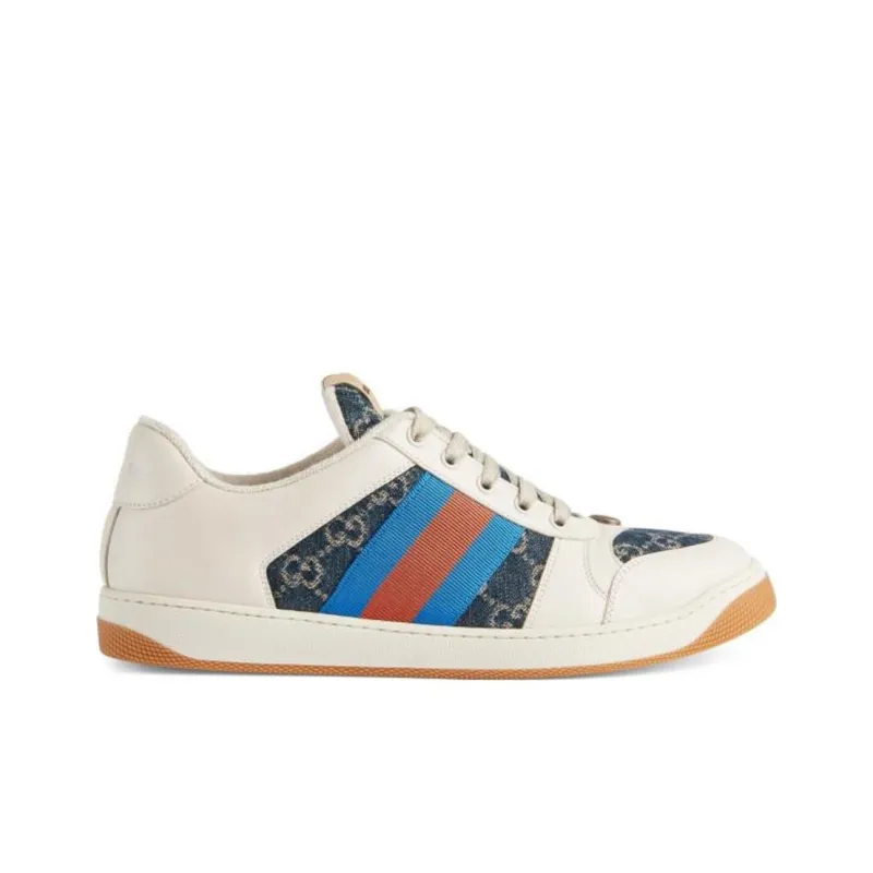 GUCCI Gg Screener 'GG Canvas Denim Ivory'-1