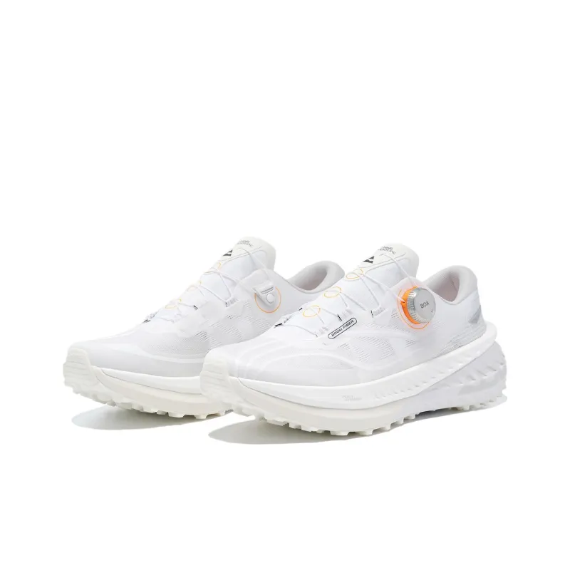 LiNing Cushioning Slip Resistant And Abrasion Resistant Low Top Running Shoes Men's White-2