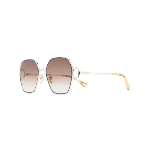 Chloé Eyewear Oversized Round Frame Sunglasses