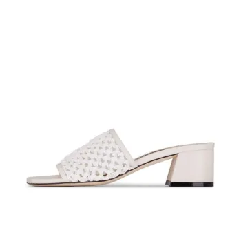 Jimmy Choo Themis Slide Slippers Women's Ivory