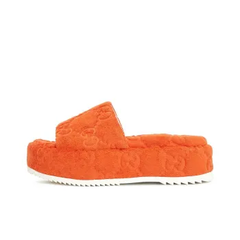 GUCCI GG Platform Sandal Orange
