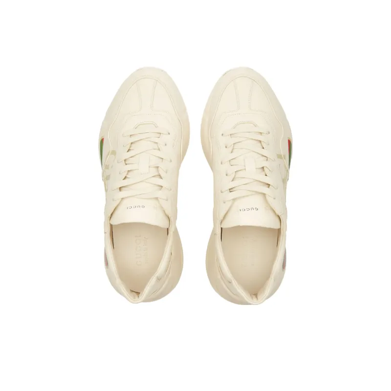 GUCCI Rhyton GUCCI Logo Leather Sneakers-2