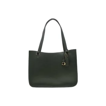 COACH Tyler Polished Litchi Grain Leather Tote Bag Shopping Bag Shoulder Bag Handbag Large Size Women's Jasper