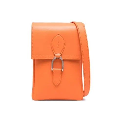 Polo Ralph Lauren Calfskin Shoulder Bag Women's Pumpkin Orange