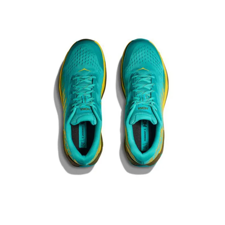 HOKA ONE ONE Torrent 3 Cushioned Slip-Resistant Low-Top Running Shoes Men's Green-3