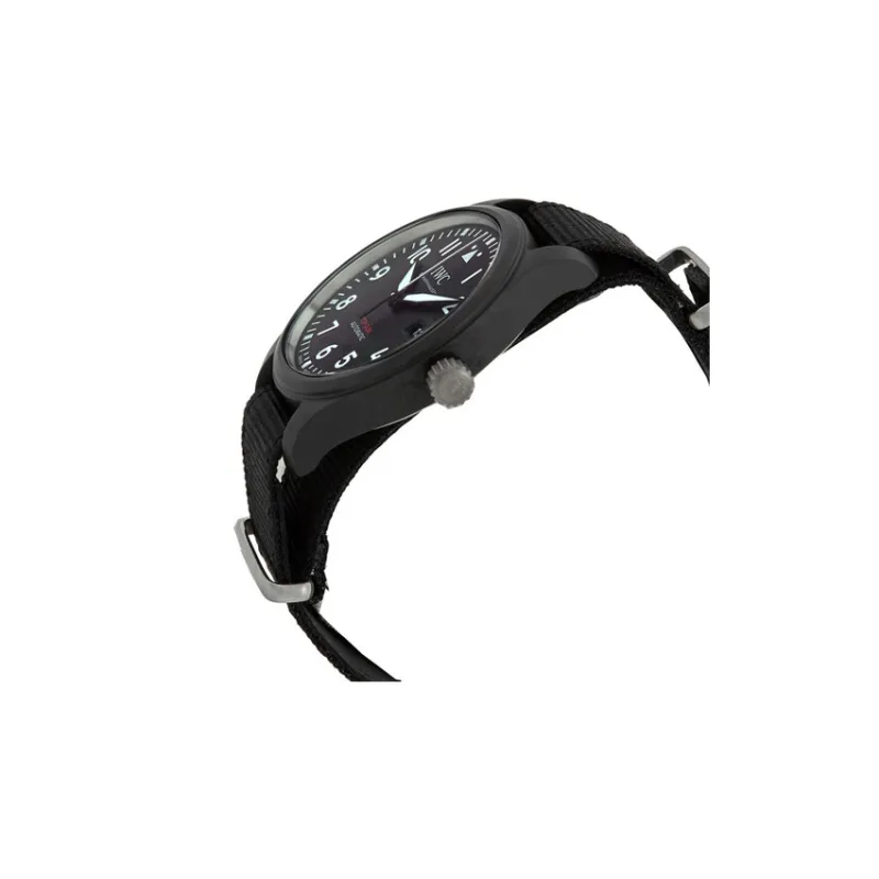 IWC Pilot Collection Automatic Mechanical Movement Men's Watches Watch 41mm Black Dial Ceramic Watch Case Fabric Strap-2