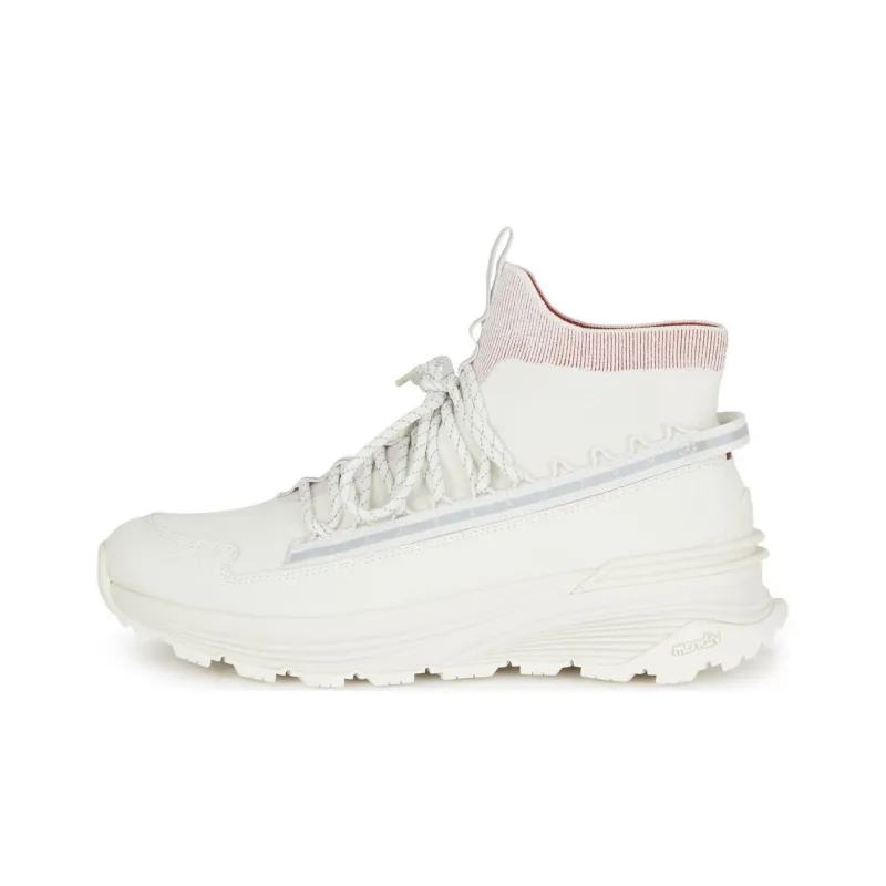 Moncler Monte Runner High Top Casual Shoes Men's White-0