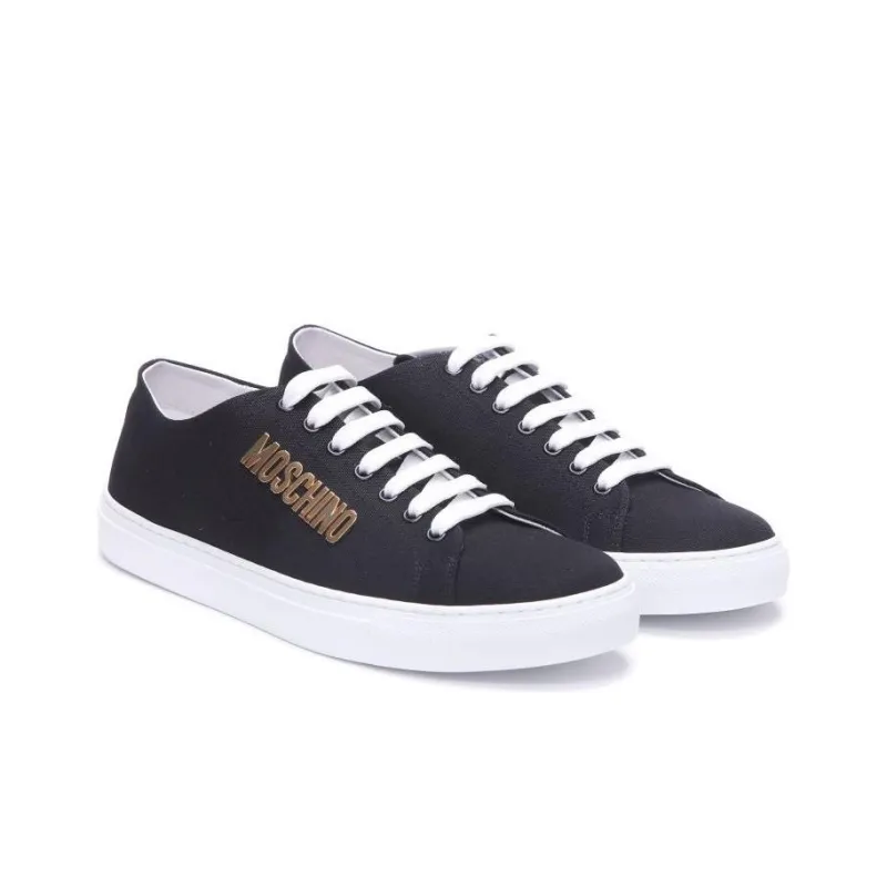 MOSCHINO Serena Low Top Stylish Skateboarding Shoes Men's Black-2