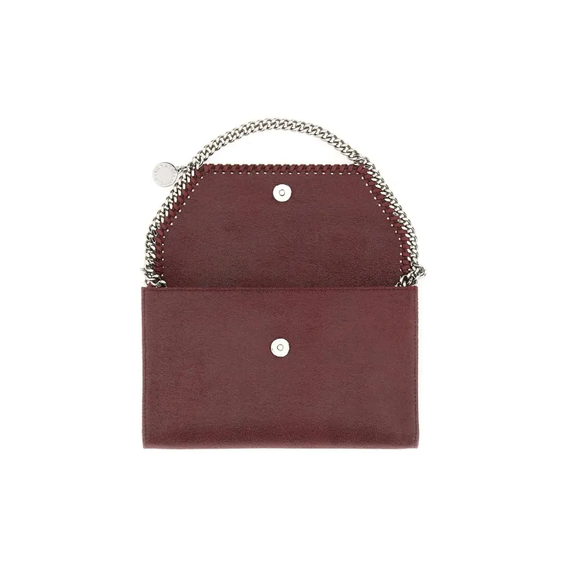 Stella McCartney Falabella Artificial Leather Shoulder Bag Crossbody Bag Women's Burgundy-4