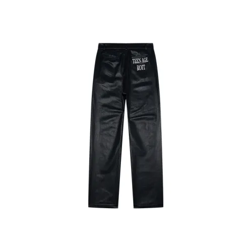 BEASTER Leather Pants Unisex Black