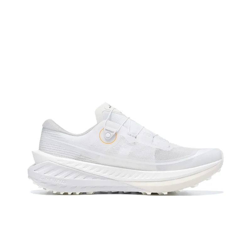 LiNing Cushioning Slip Resistant And Abrasion Resistant Low Top Running Shoes Men's White-1