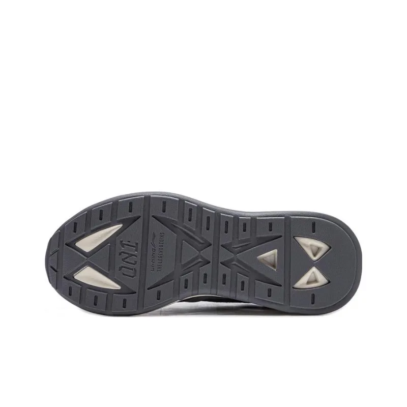 LiNing 001 Innocence V2 Innocent V2 Anti-Slip Wear-Resistant Low-Top Casual Shoes Iron Asphalt Gray-4