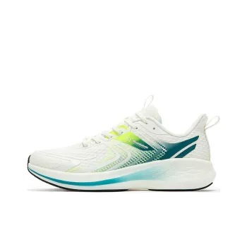 361° QU!KFOAM Cushioning Anti Slip And Wear Resistant Low Top Running Shoes Men's White Green