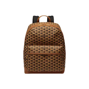 BALLY Calfskin Backpack Large Size Men's Brown