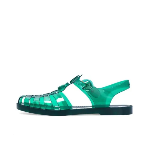 GUCCI Double GG Sandal Green Black