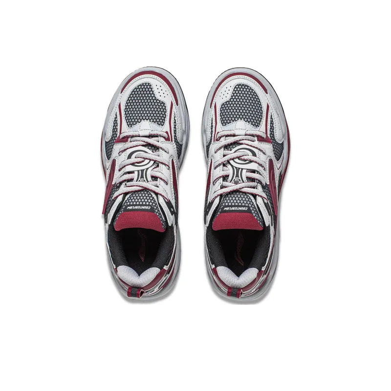 LiNing Shining Star 2 Anti Slip Wear Resistant Low Top Casual Shoes Men's Black Gray Red-3