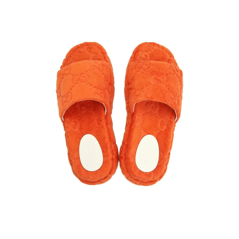 GUCCI GG Platform Sandal Orange-3