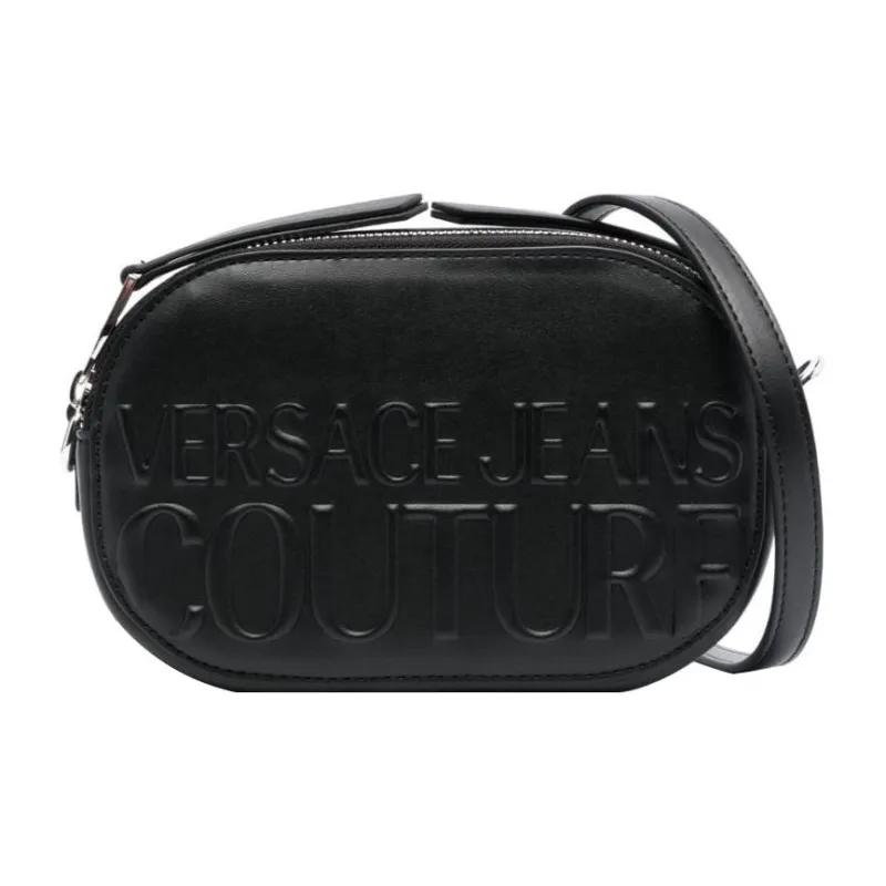 VERSACE JEANS COUTURE Polyester With Polyurethane Shoulder Bag, Crossbody Bag Regular Women's Black-0