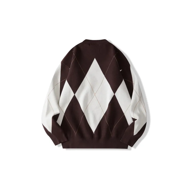 I'm David Knitwear Unisex Coffee Pattern-1