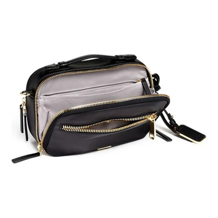 TUMI Voyageur Cow Leather Handbag Shoulder Bag Crossbody Bag Regular Women's Black-4