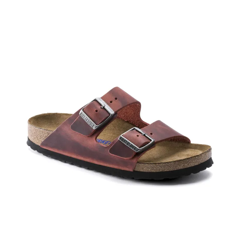 Birkenstock Arizona Soft Footbed EVA Abrasion-Resistant Slide Slippers Unisex Earth Red-2