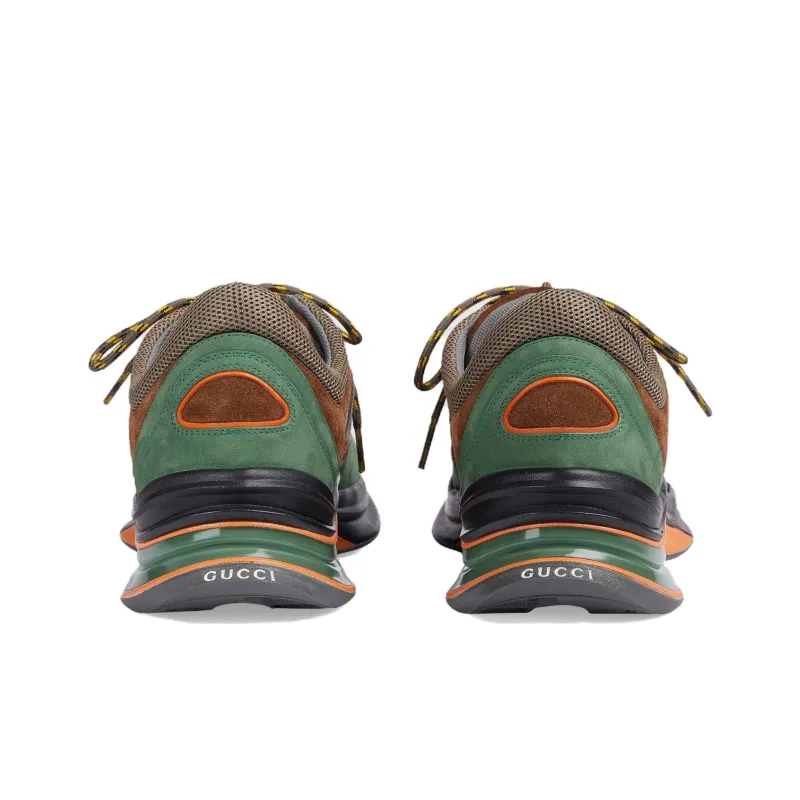 GUCCI Run Sneaker 'Green Brown'-4