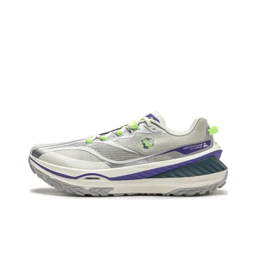 LiNing Dilu Cushioning Anti Slip And Wear Resistant Low Top Running Shoes Men's Silver Gray
