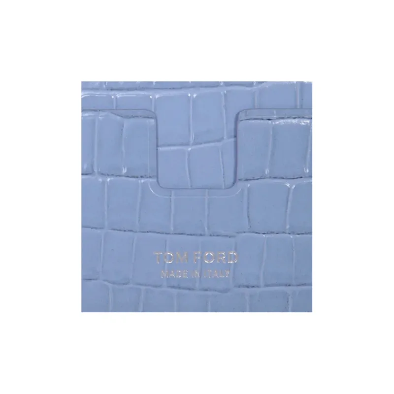 TF Leather Card Holder Men's Light Purple-2