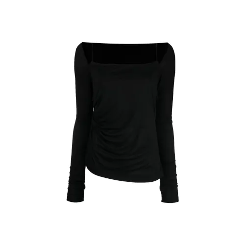 helmut lang Draped Long-sleeved Top