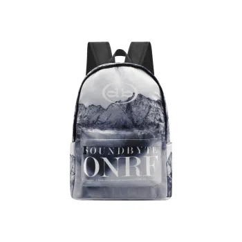 ONRF X SOUNDBYTE Collaboration Polyester Backpack Laptop Bags Unisex Gray