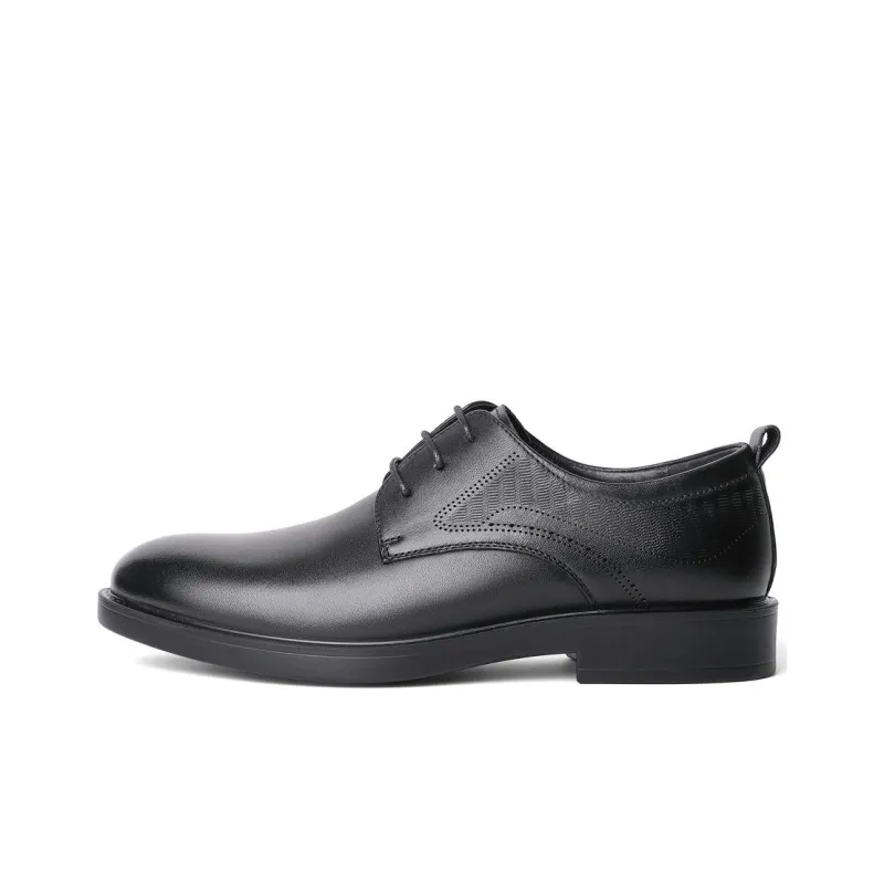 Senda Dress Shoes Men Low Top Black/Brown-0