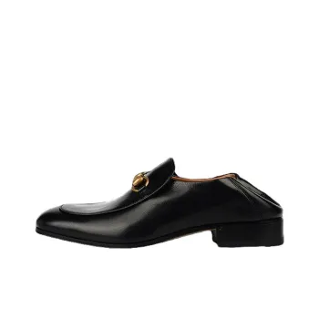 GUCCI Horsebit Leather Mule