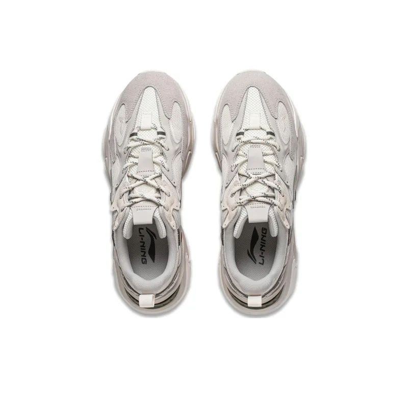 LiNing A Thousand Ways 2 CF Tracing Wujiang Autumn Anti Slip Wear Resistant Low Top Casual Shoes Men's Mica Gray-3