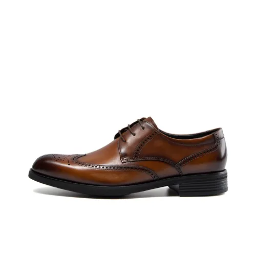 CHARRIOL Dress Shoes Men Low-Top Yellow Brown