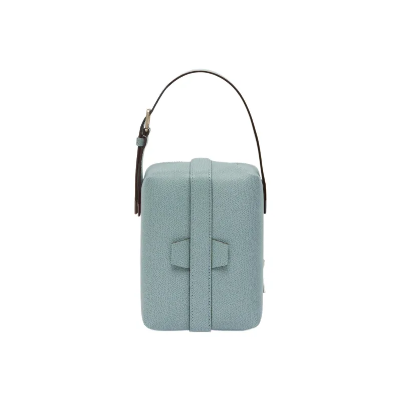 Valextra Calfskin Handbag, Shoulder Bag, Crossbody Bag Regular Women's Smoke Blue-1