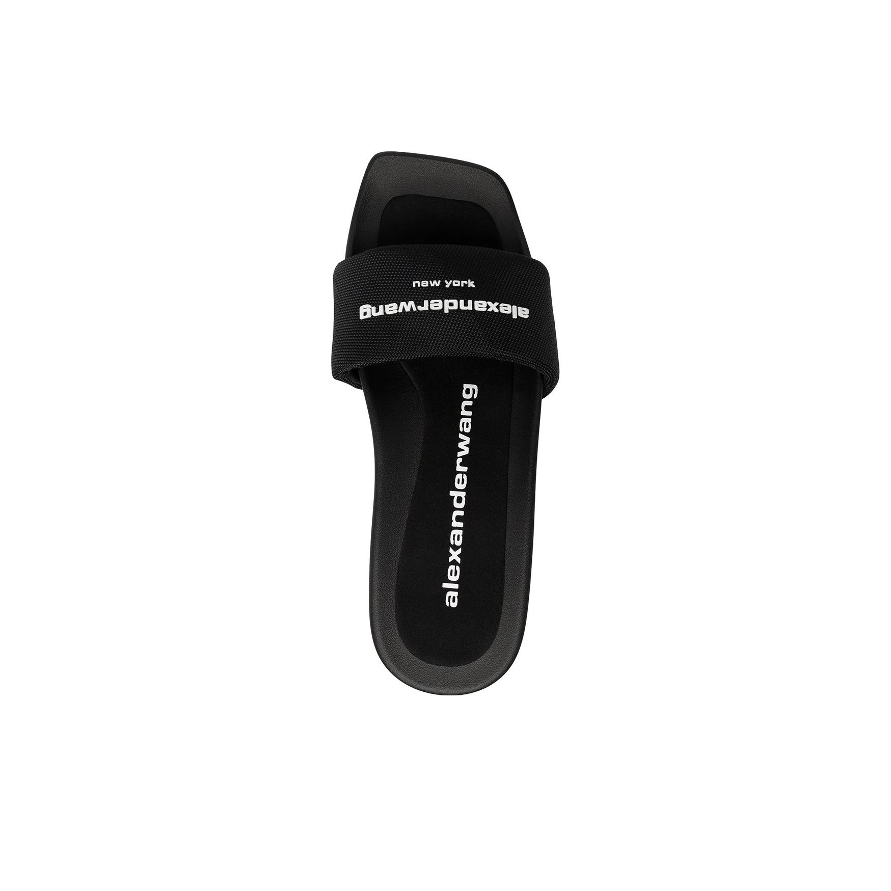 Alexander Wang Logo Printed Strap Heel Sandals Women's - POIZON